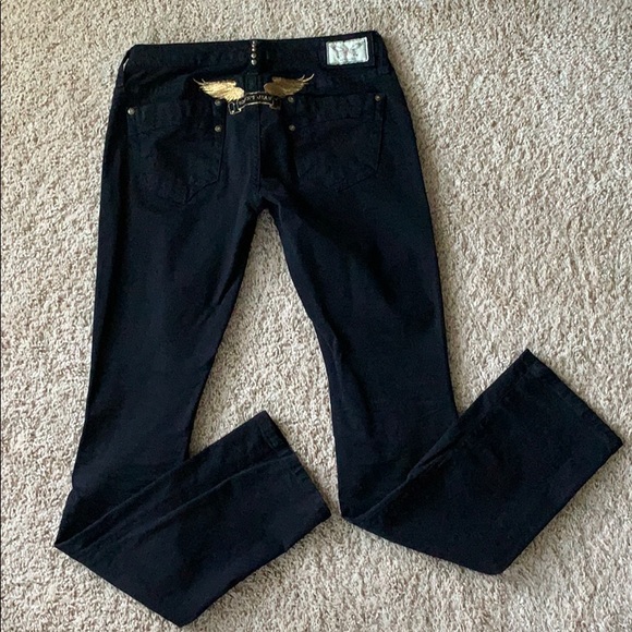 Robin’s Angel Wings Straight Leg Stretch Jeans - Picture 5 of 8